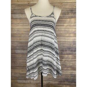 Beach By Exist Medium Swim Cover Dress Asymmetric Hem Stripe Detail Pool